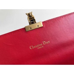 Dior DiorAddict Continental Wallet In Red Lambskin 586