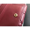 Dior French DiorAddict Wallet In Bordeaux Lambskin 310