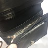 Dior Mini Lady Dior Wallet In Black Patent Leather 660