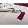 Valentino Rockstud Spike Zip Wallet In White Lambskin 706