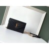 Saint Laurent WOC Envelope Chain Wallet In Black Leather 461