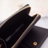 Saint Laurent Compact Zip Around Wallet In Black Leather 768