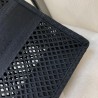 Dior Book Tote Bag In Black Mesh Embroidery 996