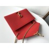 Saint Laurent WOC Cassandra Chain Wallet In Red Leather 131