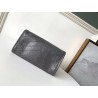 Saint Laurent Niki Large Wallet In Storm Crinkled Vintage Leather 774