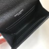 Saint Laurent Small Envelope Wallet In Noir Leather 779