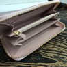 Prada Zipped Wallet In Light Pink Saffiano Leather 997
