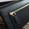 Prada Continental Wallet In Black Saffiano Leather 558
