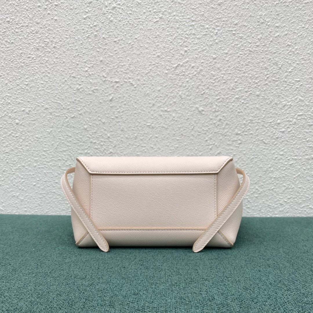 Celine Belt Nano Bag In Pale Pink Grained Calfskin 534