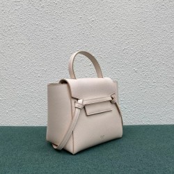 Celine Belt Nano Bag In Pale Pink Grained Calfskin 534