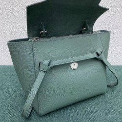 Celine Belt Nano Bag In Celadon Grained Calfskin 590