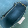 Celine Belt Nano Bag In Prussian Blue Grained Calfskin 356