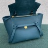 Celine Belt Nano Bag In Prussian Blue Grained Calfskin 356