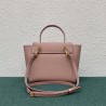 Celine Belt Nano Bag In Vintage Pink Grained Calfskin 094