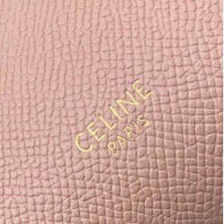 Celine Belt Nano Bag In Vintage Pink Grained Calfskin 094