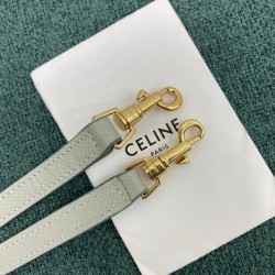 Celine Belt Nano Bag In Vert D'eau Grained Calfskin 889