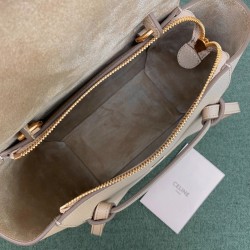 Celine Belt Nano Bag In Light Beige Grained Calfskin 036