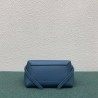 Celine Belt Nano Bag In Slate Blue Grained Calfskin 669