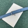 Celine Belt Nano Bag In Slate Blue Grained Calfskin 669