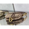 Dior Saddle Bag In Brown Dior Oblique Jacquard 142