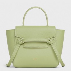 Celine Belt Nano Bag In Sage Grained Calfskin 533