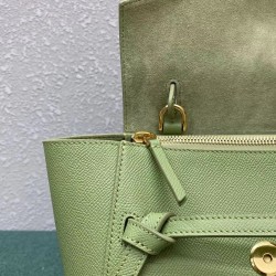 Celine Belt Nano Bag In Sage Grained Calfskin 533