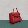 Celine Belt Nano Bag In Red Grained Calfskin 546