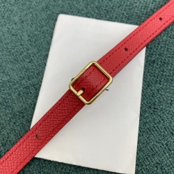 Celine Belt Nano Bag In Red Grained Calfskin 546