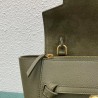 Celine Belt Nano Bag In Army Green Grained Calfskin 007