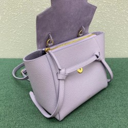 Celine Belt Nano Bag In Lilas Grained Calfskin 704