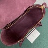 Celine Belt Nano Bag In Bordeaux Grained Calfskin 722