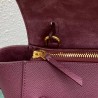 Celine Belt Nano Bag In Bordeaux Grained Calfskin 722