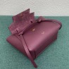 Celine Belt Nano Bag In Bordeaux Grained Calfskin 722