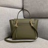 Celine Micro Belt Bag In Army Green Grained Calfskin 602