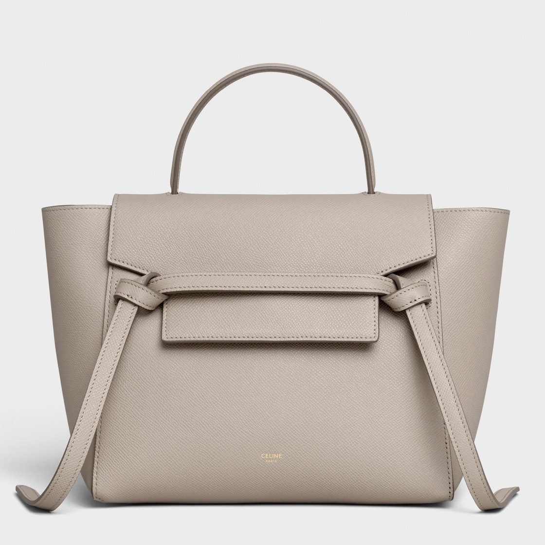 Celine Micro Belt Bag In Light Taupe Grained Calfskin 631