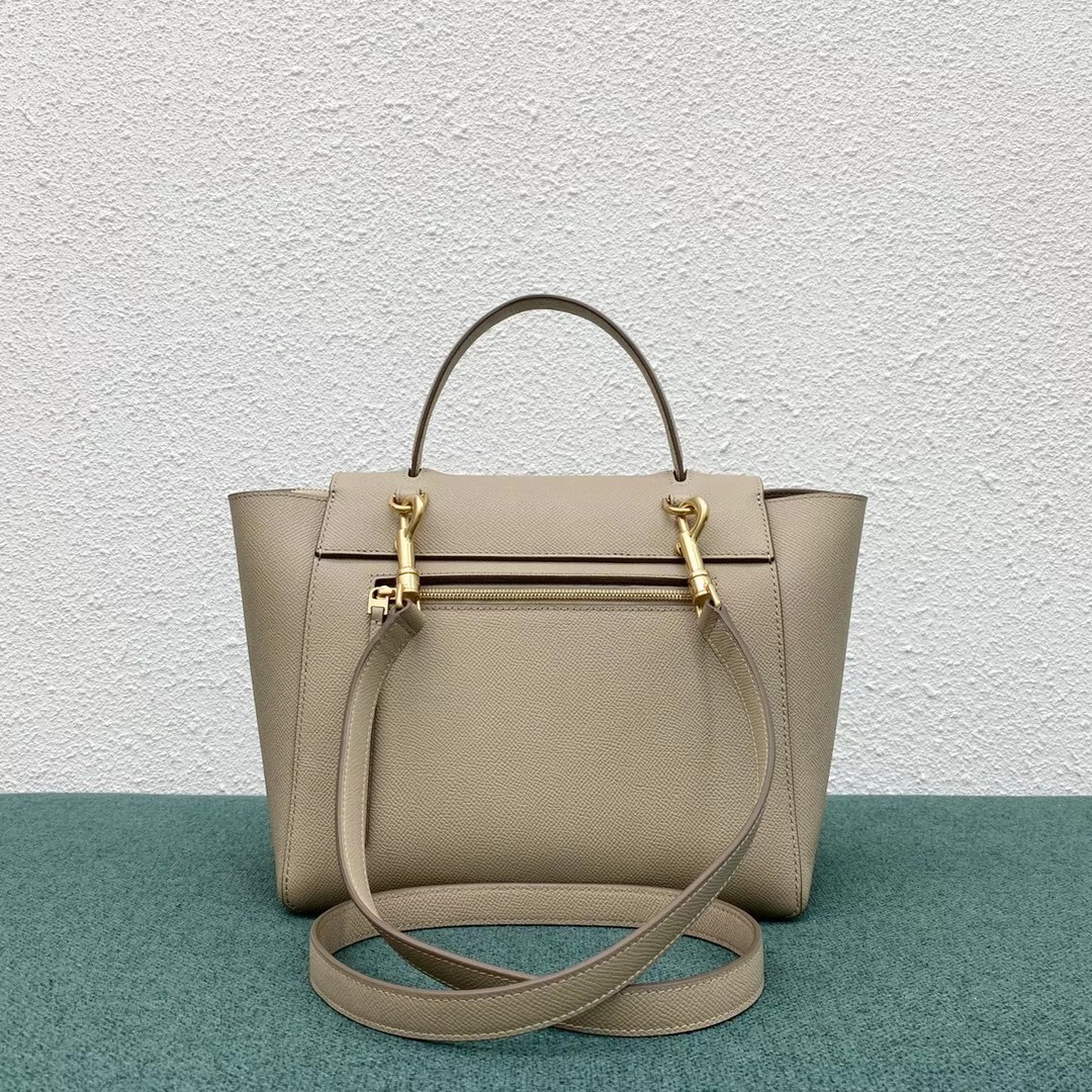 Celine Micro Belt Bag In Light Taupe Grained Calfskin 631