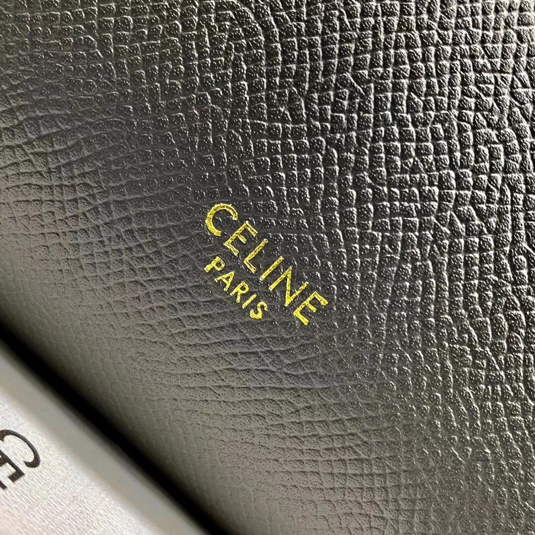 Celine Micro Belt Bag In Grey Grained Calfskin 662
