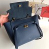 Celine Micro Belt Bag In Navy Blue Grained Calfskin 426