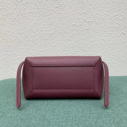 Celine Micro Belt Bag In Bordeaux Grained Calfskin 727