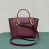 Celine Micro Belt Bag In Bordeaux Grained Calfskin 727