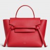 Celine Micro Belt Bag In Red Grained Calfskin 680