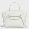 Celine Micro Belt Bag In White Grained Calfskin 737