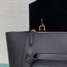 Celine Belt Mini Bag In Black Grained Calfskin 772