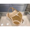 Dior Saddle Bag In Camel Shearling 660