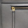 Celine Belt Mini Bag In Grey Grained Calfskin 801