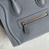 Celine Nano Luggage Tote Bag In Kohl Drummed Calfskin 965