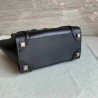 Celine Micro Luggage Tote Bag In Black Smooth Calfskin 863