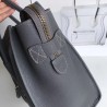 Celine Micro Luggage Tote Bag In Kohl Drummed Calfskin 305