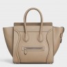 Celine Mini Luggage Tote Bag In Dune Drummed Calfskin 185