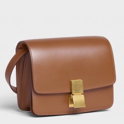 Celine Classic Box Small Bag In Camel Box Calfskin 770